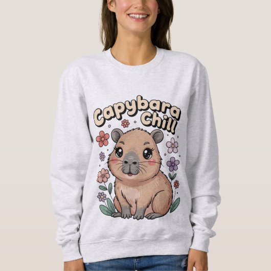 Capybara Chill Sweatshirt (Vorderseite)
