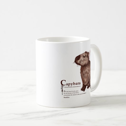 capybara - chocolate kaffeetasse (VorderseiteRechts)