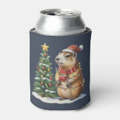 Capybara Christmas Cappy Animal Lover Xmas Dosenkühler (Kanne Vorderseite)