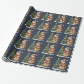 Capybara Christmas Cappy Animal Lover Xmas Geschenkpapier (Ungerollt)