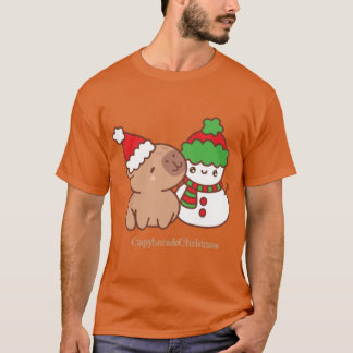 Capybara Christmas Cozy Vibes from the Coolest Cri T-Shirt