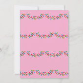 Capybara Christmas Lights Birthday Party Einladung (Rückseite)