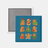 Capybara Christmas Shirt, Funny Capy Holidays  Magnet (Vorderseite/Rückseite)