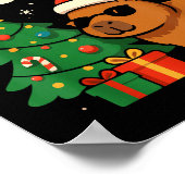 Capybara Christmas Shirt, Funny Capy Holidays Poster (Ecke)