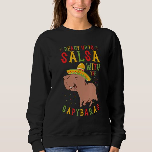 Capybara Cinco de Mayo Sombrero Mariachi Fiesta Me Sweatshirt (Vorderseite)