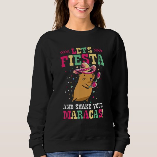 Capybara Cinco de Mayo Sombrero Mariachi Fiesta Me Sweatshirt (Vorderseite)