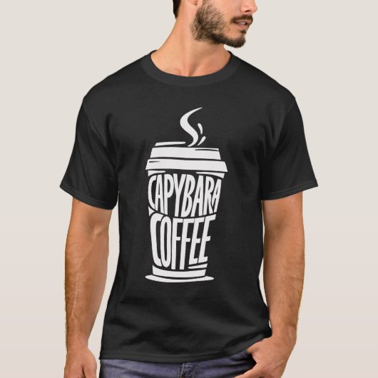 Capybara Coffee Shirt | Funny Animal Lover T-Shirt (Vorderseite)