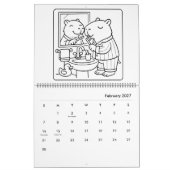 Capybara Coloring Calendar Kalender (Feb 2027)