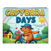 Capybara Coloring Calendar Kalender (Titelbild)