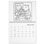 Capybara Coloring Calendar Kalender (Feb 2026)