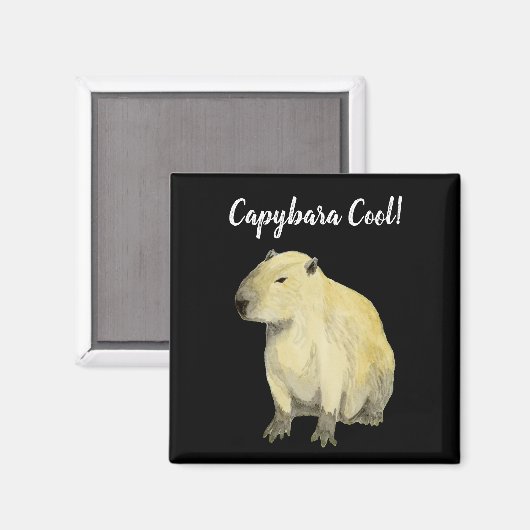 Capybara Cool Magnet (Vorderseite/Rückseite)