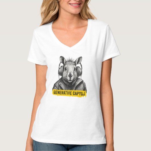 Capybara cooler T - Shirt (Vorderseite)