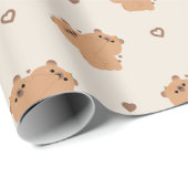 Capybara Couple Geschenkpapier (Rolleneckpunkt)
