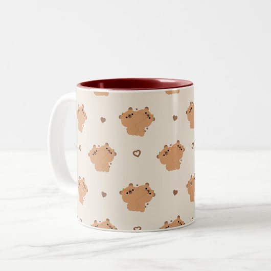 Capybara Couple Tasse (Vorderseite Links)