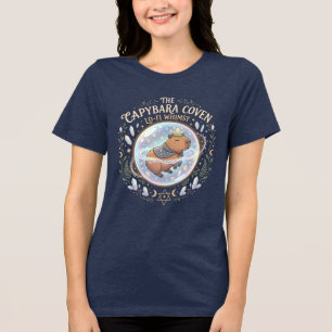 Capybara Coven Kristallkugel Himmelshexe Tri-Blend Shirt