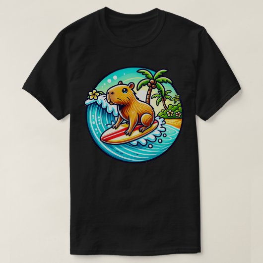 Capybara Cowagunga TShirt (Design vorne)