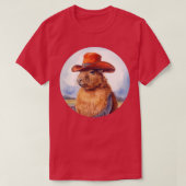 Capybara Cowboy 4 T-Shirt (Design vorne)