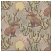 Capybara Cowboy Jane- whimsical wild life Stoff (Nahaufnahme)