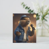 "Capybara Cowboy: Serenading the Wild West" (Stehend Vorderseite)