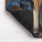 "Capybara Cowboy: Serenading the Wild West" Mousepad (Ecke)