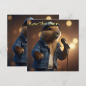 "Capybara Cowboy: Serenading the Wild West" Save The Date (Vorne/Hinten)