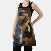 "Capybara Cowboy: Serenading the Wild West" Schürze (InSitu)