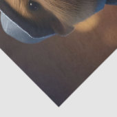 "Capybara Cowboy: Serenading the Wild West" Seidenpapier (Detail)