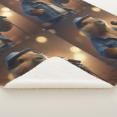 "Capybara Cowboy: Serenading the Wild West" Sherpadecke (3/4)