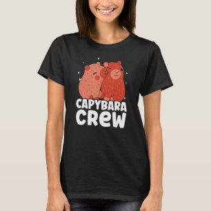 Capybara Crew Animal Rodent Capybaras T-Shirt