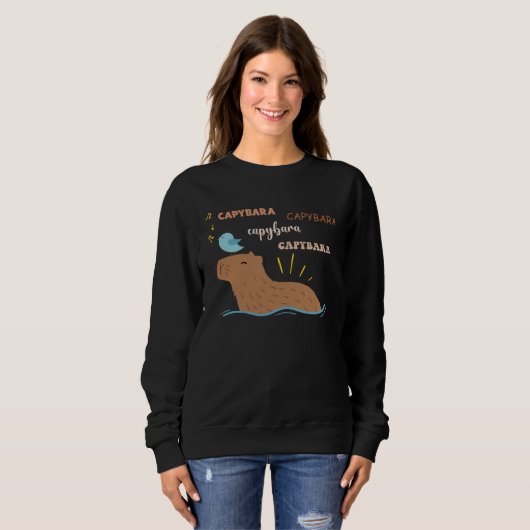 Capybara    Cute Capybara Sweatshirt (Vorne ganz)