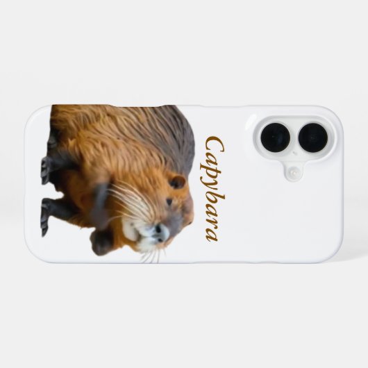 Capybara cute case phone iPhone 16 hülle (Rückseite (Horizontal))
