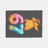 Capybara Dabbing 67 Ice Cream Drip 67 Birthday Boy Fleecedecke (Vorderseite (Horizontal))