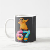 Capybara Dabbing 67 Ice Cream Drip 67 Birthday Boy Kaffeetasse (Links)