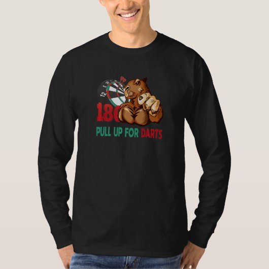 Capybara Dart Player T-Shirt (Vorderseite)