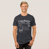Capybara Definition Shirt White Text Funny Animal  (Vorderseite voll)