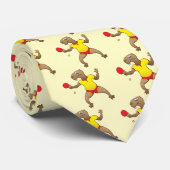 Capybara, der Tischtennis spielt Krawatte (Gerollt)