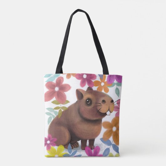 Capybara drucken. tasche (Rückseite)