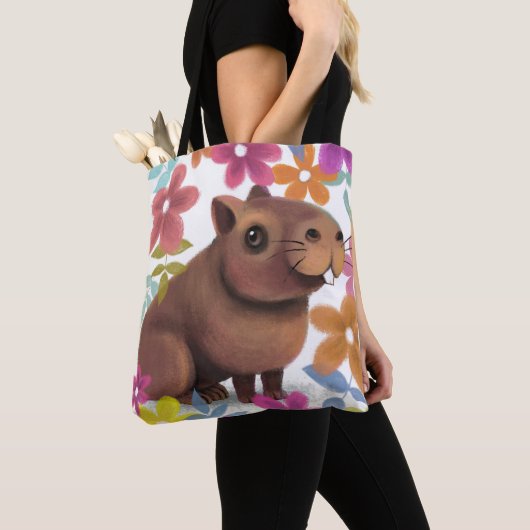 Capybara drucken. tasche (Von Nahem)