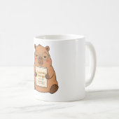 Capybara Energy Unbothered Gläser Tasse (VorderseiteRechts)