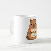 Capybara Energy Unbothered Gläser Tasse (Vorderseite Links)