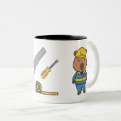 Capybara Engineer Tasse | Funny Engineering-Kaffee (VorderseiteRechts)