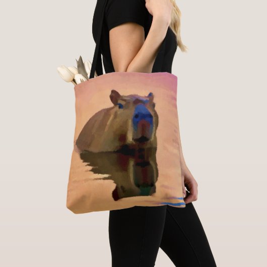 Capybara Entdeckungsreise nach Capybara Tasche (Von Nahem)