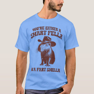 Capybara Entweder Kluger Kerl Furz Stinkt Lustige T-Shirt