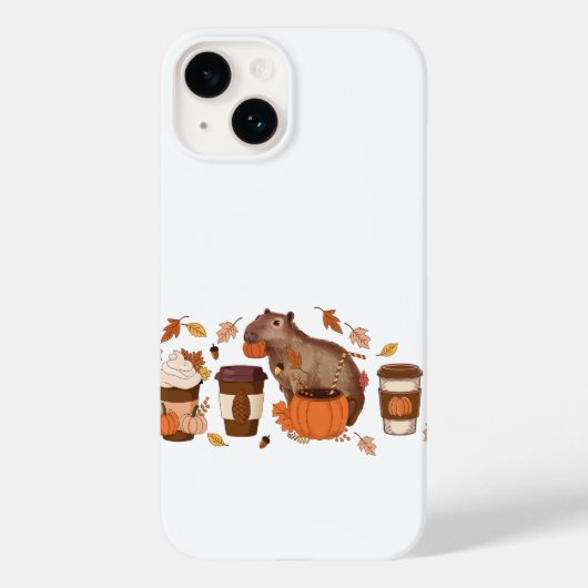 Capybara Fall Phone Case (Rückseite)