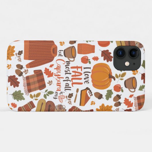 Capybara Fall Phone Case (Rückseite (Horizontal))