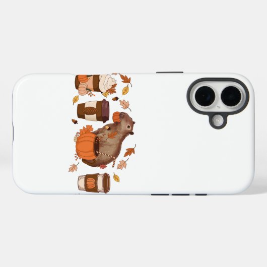 Capybara Fall Phone Case (Rückseite (Horizontal))
