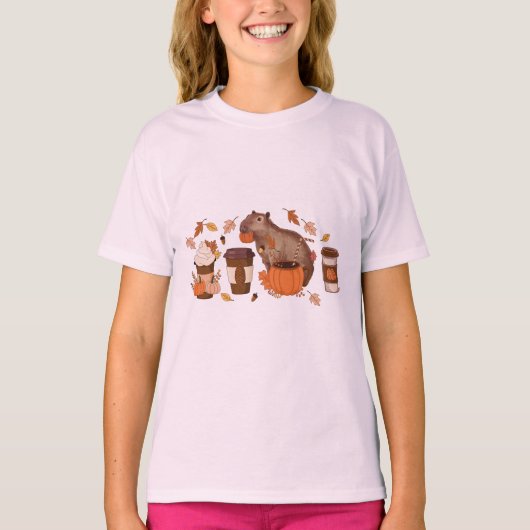 Capybara Fall Shirt (Vorderseite)