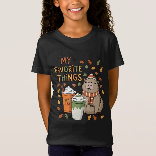 Capybara Fall T - Shirt (Vorderseite)