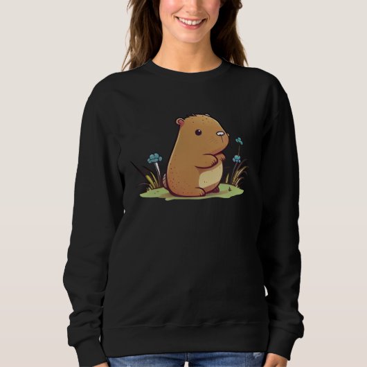 Capybara Fan Club  and Cute Capybara Kids  3 Sweatshirt (Vorderseite)