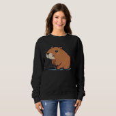 Capybara Fan Club  and Cute Capybara Kids Sweatshirt (Vorne ganz)